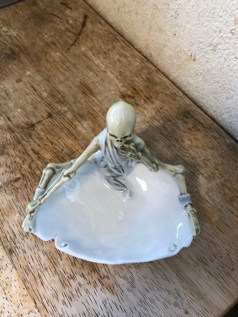 ビンテージ　スカル　髑髏　骸骨　ハロウィン　ミッドセンチュリー レトロ　死神