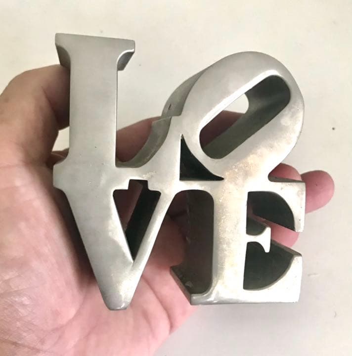 ロバート インディアナLOVE ペーパーウェイト　オブジェ　　ミッドセンチュリー