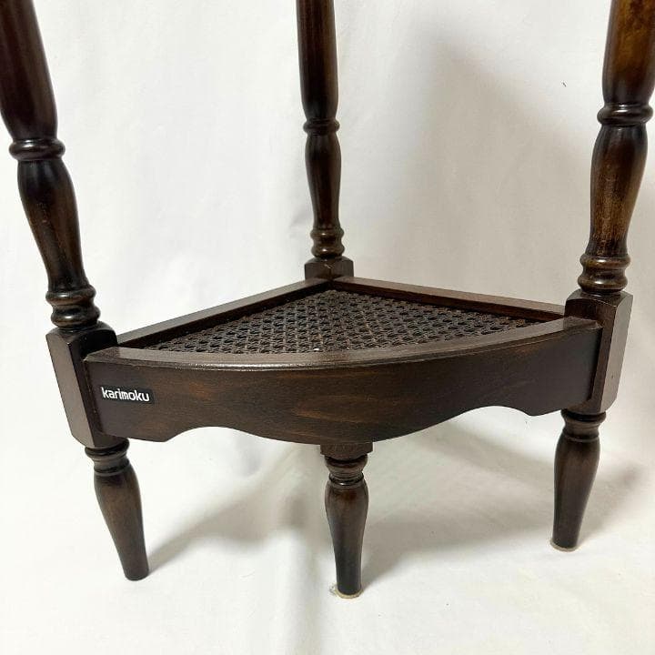 karimoku カリモク コロニアル コーナーラック ろくろ脚 クラシック