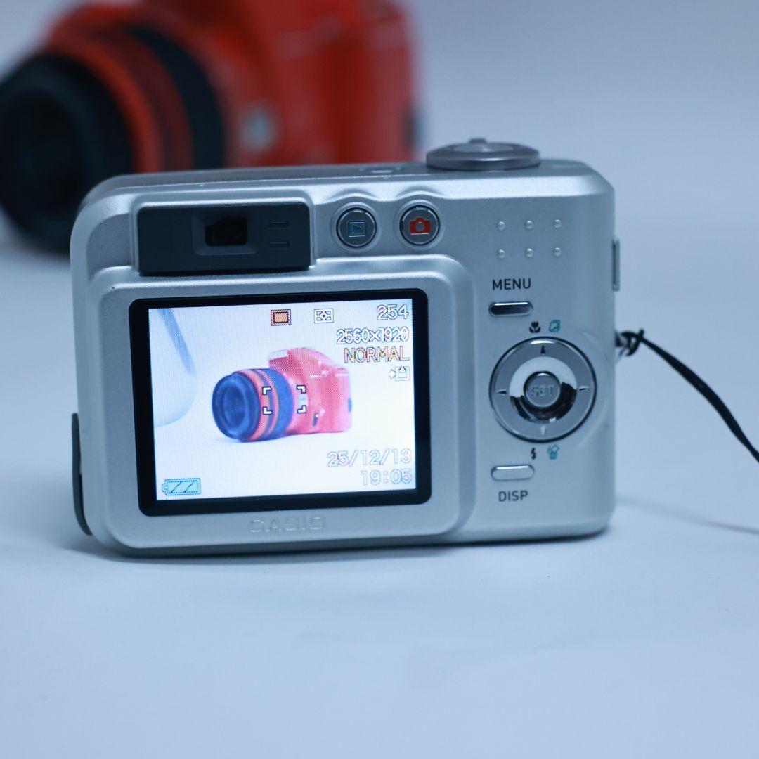 スマホ転送可 CASIOデジタルカメラ メモリーカード電池付き コンデジ