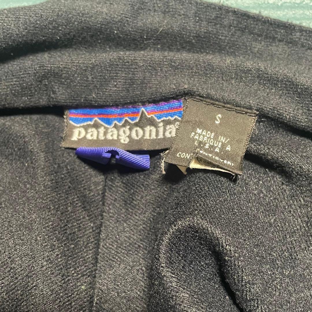 90s USA製　patagonia ブラック ナイロンジャケット S