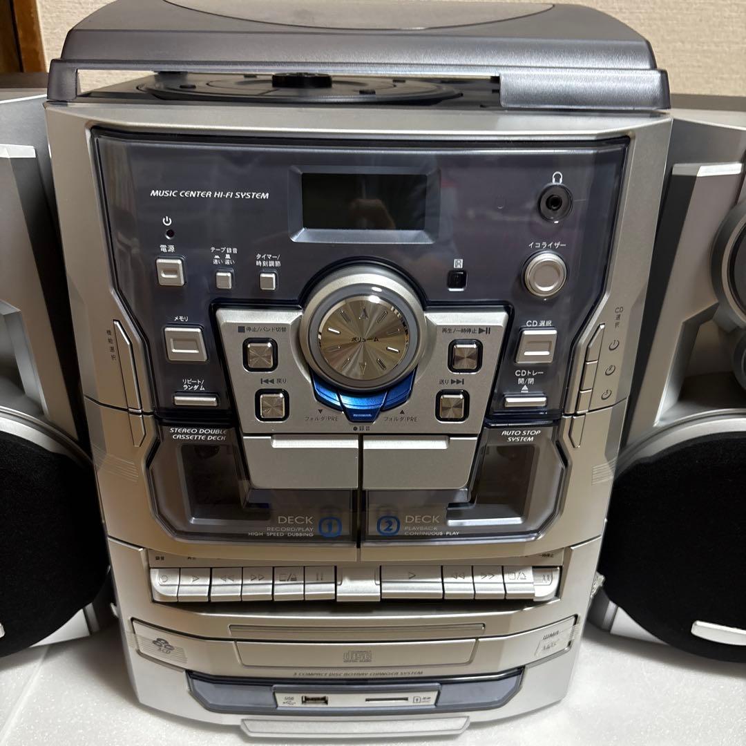 音楽センター ミニコンポ CDカセットデッキ