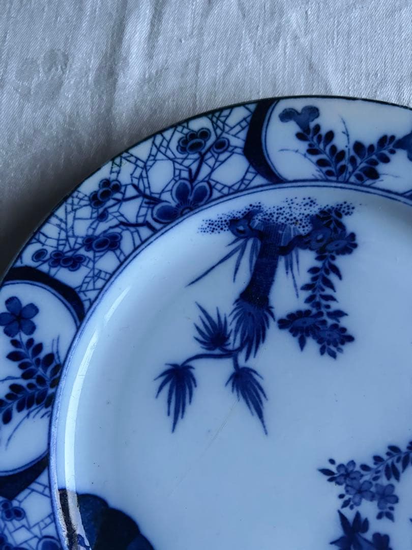 Japon Creil montereau ジャポニズム　藍色　フランス