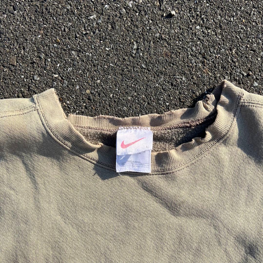 90s OLD NIKE USA製 ヴィンテージボロスウェット オリーブ XL