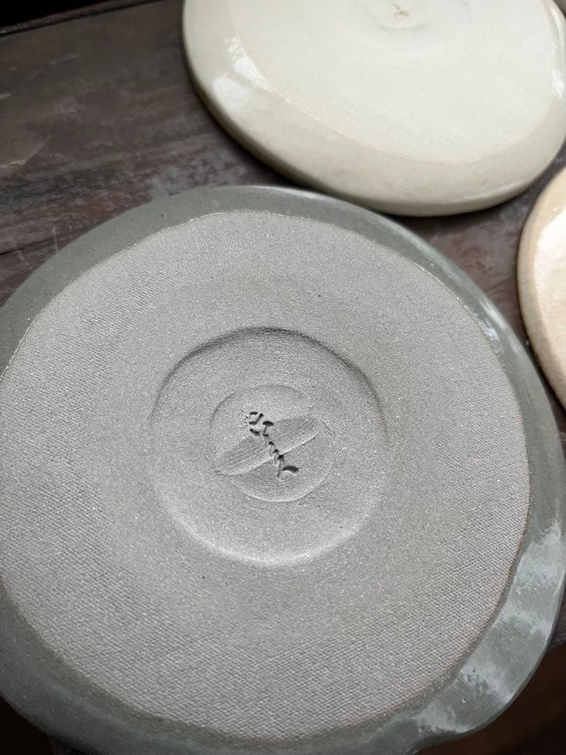 レア★六兵衛窯　未使用　仔犬小皿セット　神坂雪佳　中村芳中　清水焼　光琳画譜琳派