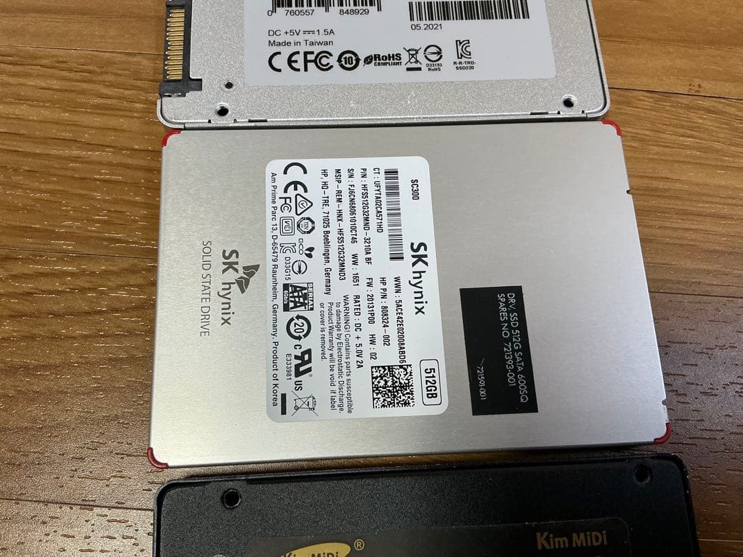 SSD　3個セット★512GB×2個、500GB×1個★正常品
