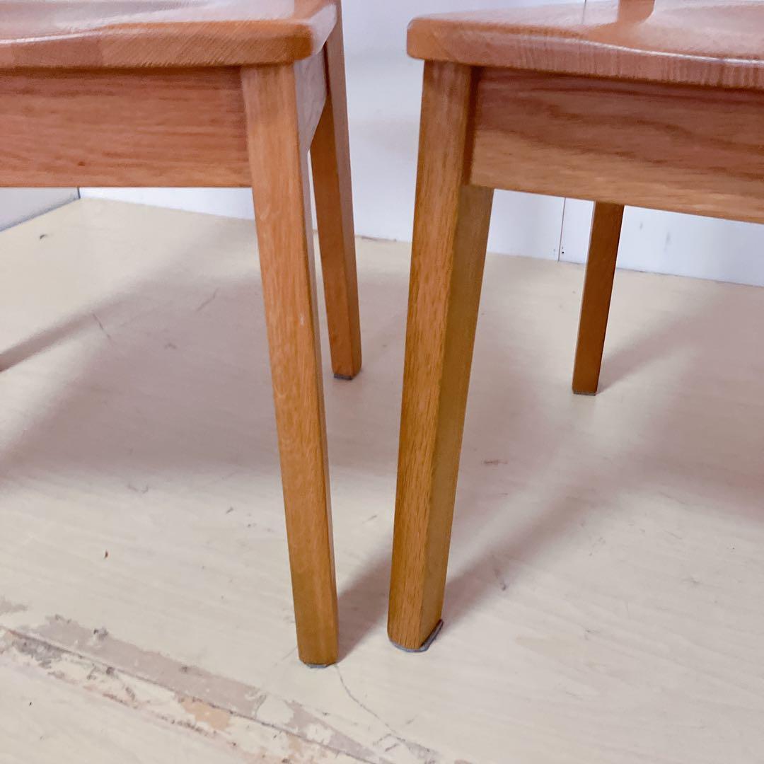 木製　ダイニングチェア　2脚セット　北欧　アームレスチェア　カントリー