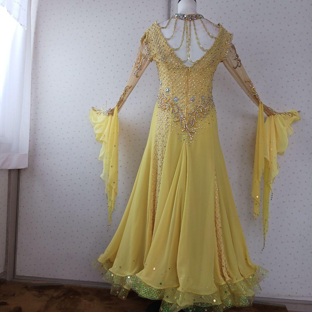 社交ダンス用イエロードレス