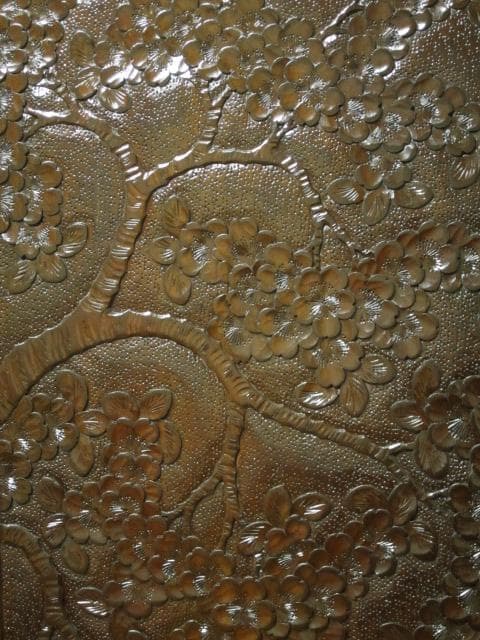 伝統工芸 軽井沢彫り 栃 無垢材 桜 彫刻 和箪笥/衣装箪笥/整理箪笥/着物箪笥