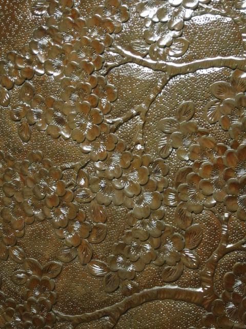 伝統工芸 軽井沢彫り 栃 無垢材 桜 彫刻 和箪笥/衣装箪笥/整理箪笥/着物箪笥