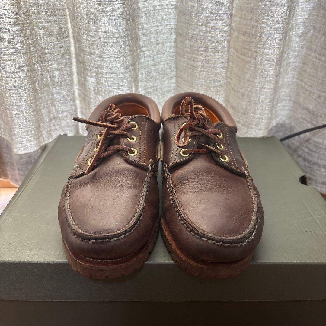 Timberland ブラウン モカシン　3eye