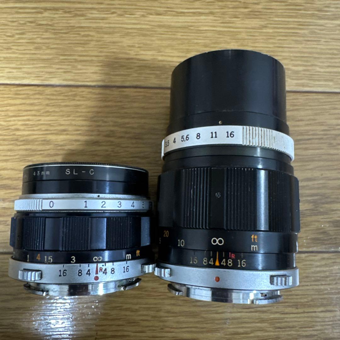 OLYMPUS PEN FT ブラック フィルムカメラ ZUIKOレンズ2本付