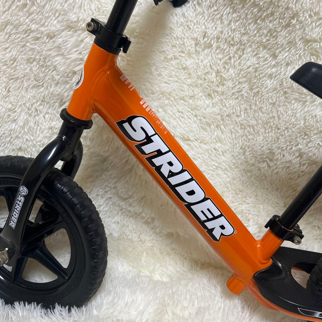 【美品】STRIDER バランスバイク スポーツ オレンジ 12インチ