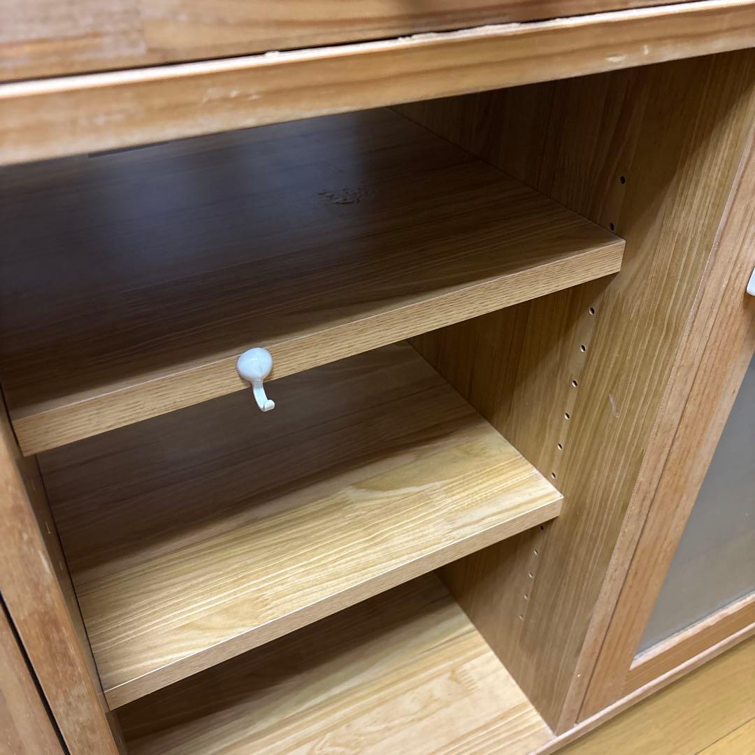 希少 廃盤　モモナチュラル　ウッドワゴン キッチンカウンター