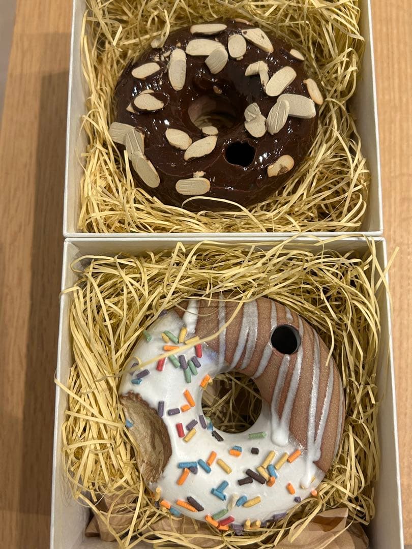 joice on the table ドーナツ 花器　２個セット