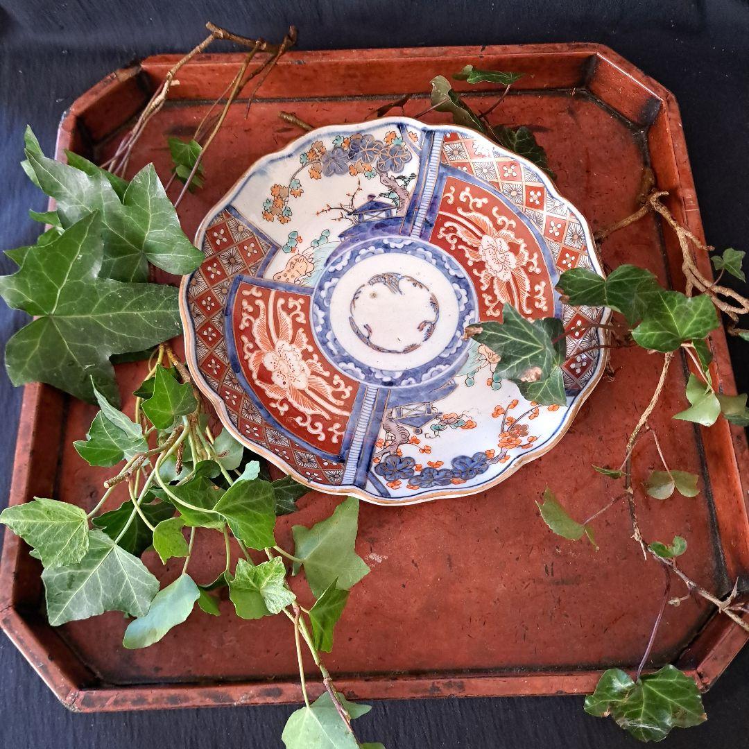ご成約者です。「華やかな食卓！ 金彩古伊万里皿(直径21cm)」富貴長春皿