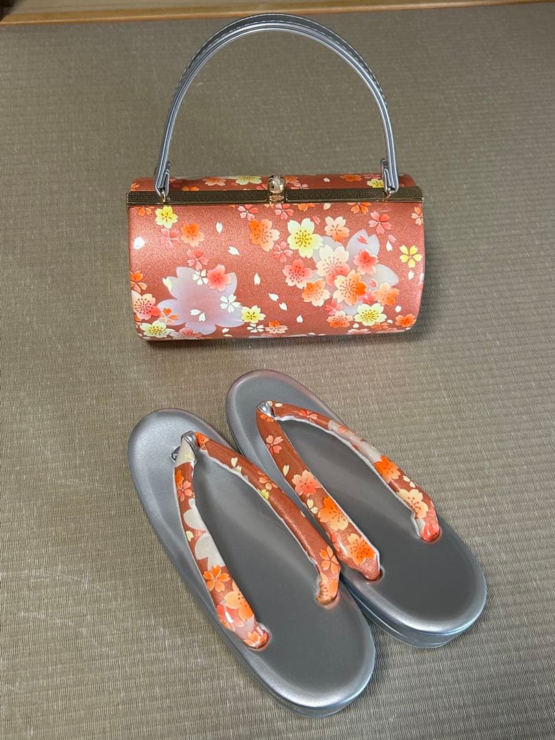 袴セット 卒業式 紫色 花柄 着物 サイズ1尺8寸