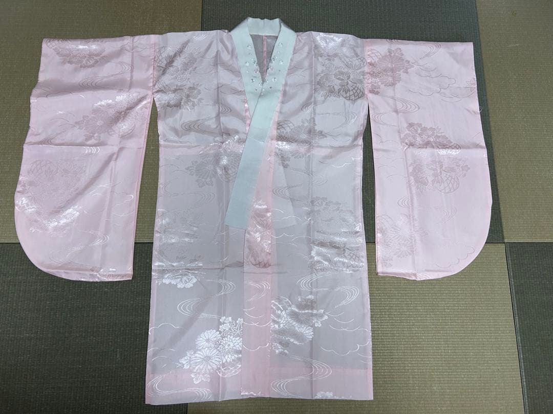 袴セット 卒業式 紫色 花柄 着物 サイズ1尺8寸