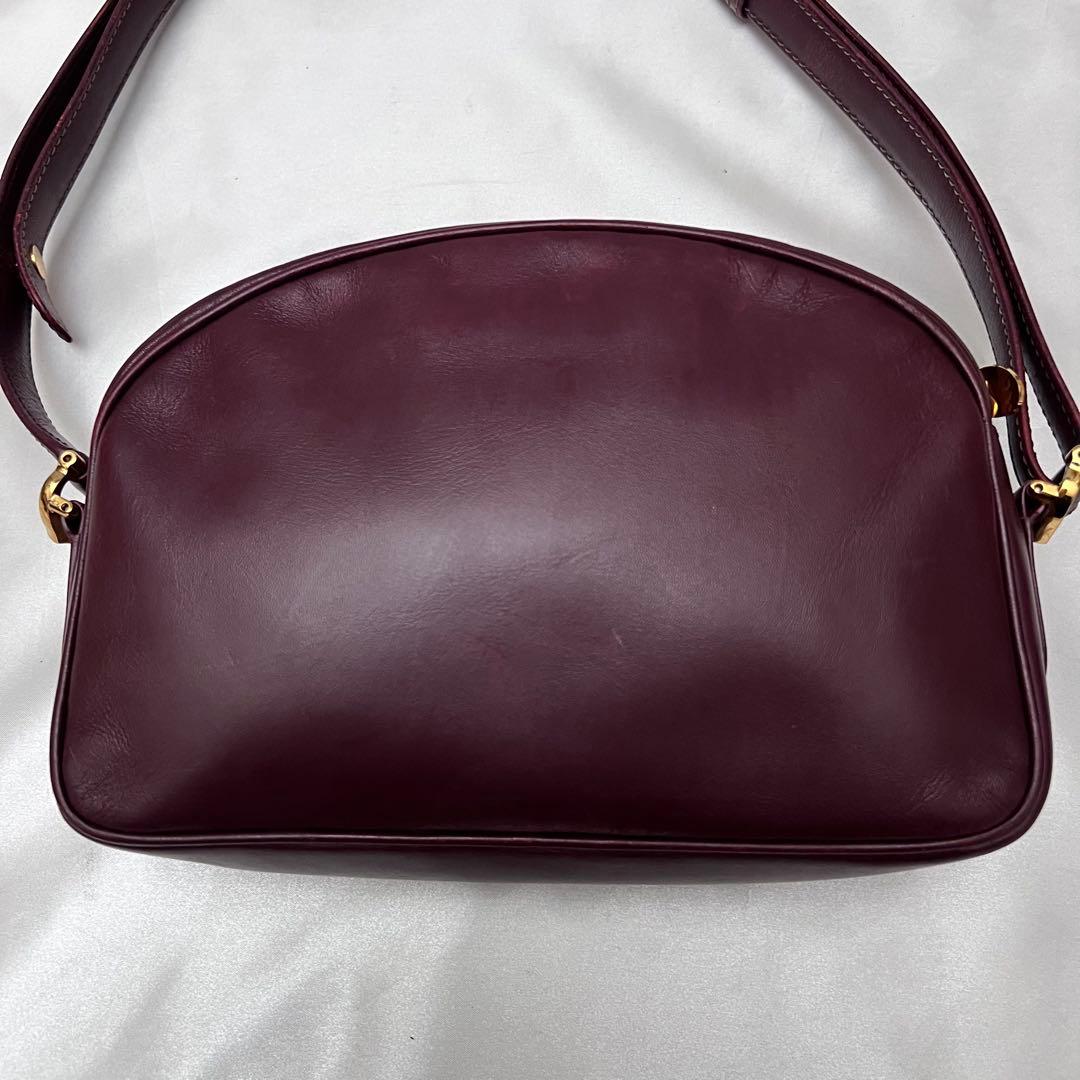 ◇美品◇カルティエ　マストライン　ミニショルダーバッグ　ボルドー　カーフレザー