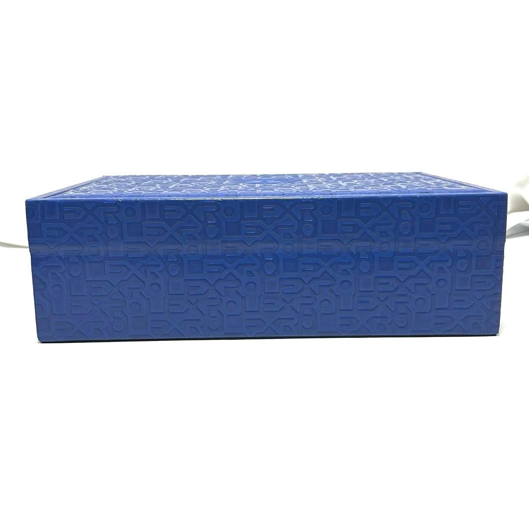 純正 ロレックス ジュエリーボックス 鍵付き ブルー アクセサリーケース ブルー