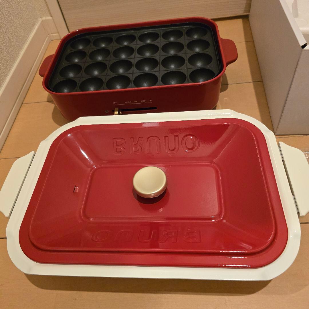 本日限定値下げBRUNO ホットプレート レッド