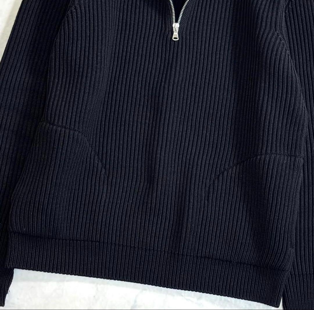 アンデルセンアンデルセン ハーフジップドライバーズニット