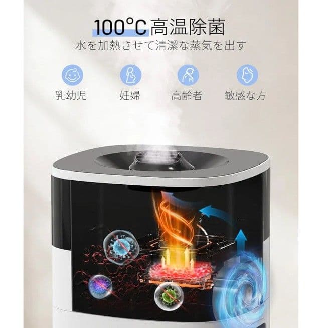加湿器 大容量 20L大型 静音稼働 アロマ タワー型 超音波式 上から給水