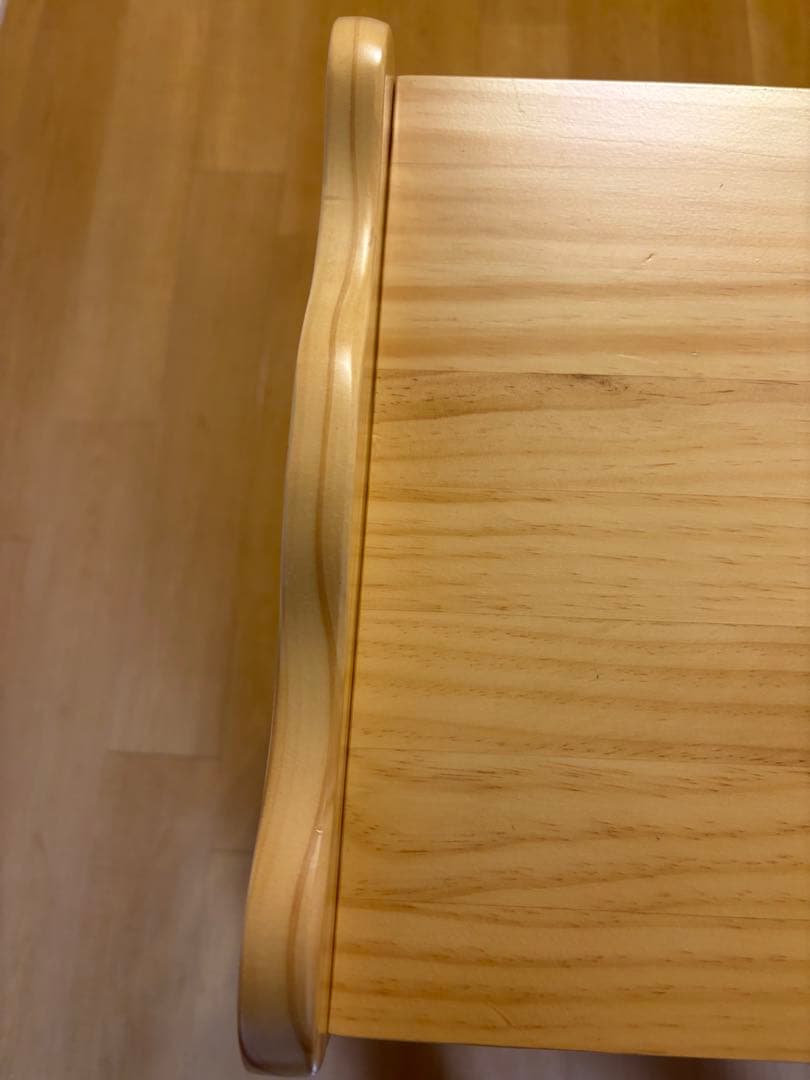 木製4段ラック 自然な木の仕上げ