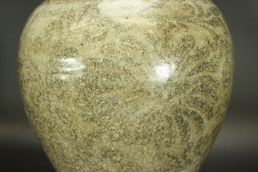 古美術 高麗青磁鉄絵梅瓶 高27cm(ZE592)