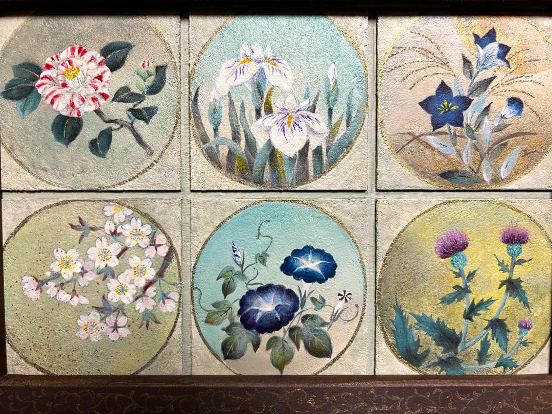 トールペイント 和のペインティング 古屋加江子 春夏秋冬 和柄 和模様 桜 椿