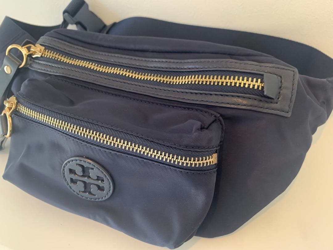 Tory Burch ナイロンウエストポーチ ネイビー
