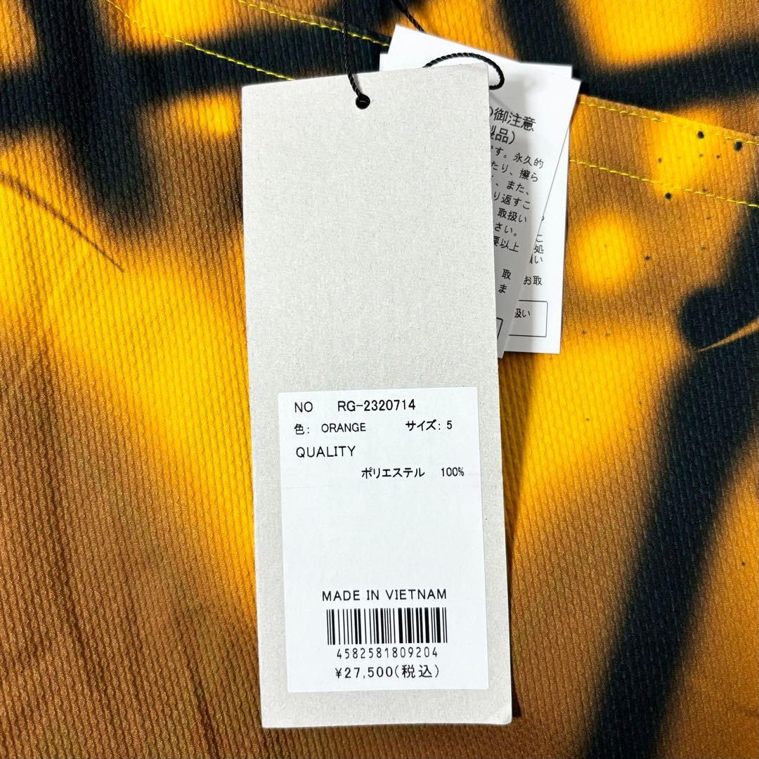 新品 ラッセルノ ゴルフ ロゴ ストレッチ ショーツ スプレー オレンジ L 5