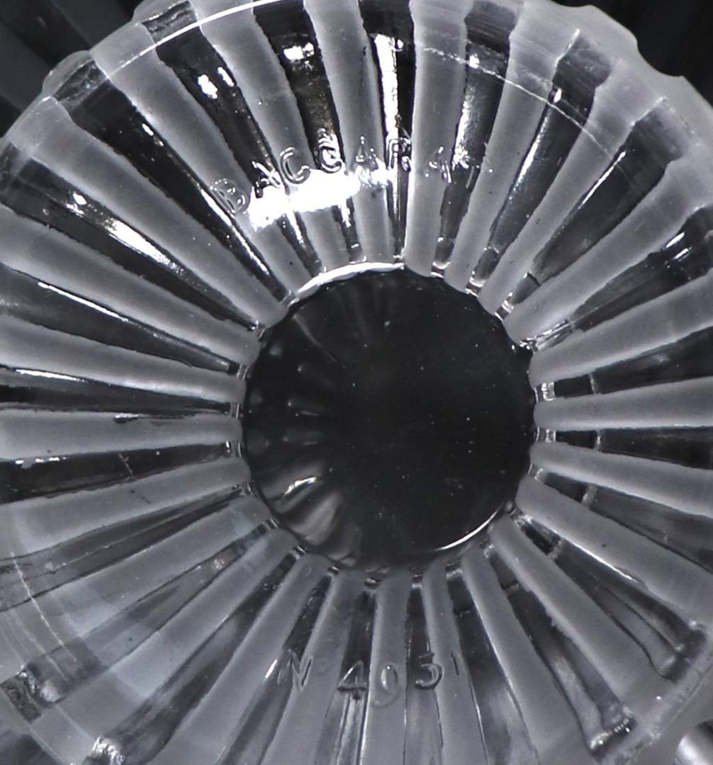 オールド・バカラ 稀少 艶消し加工 大型 コンポート コート・アルテルネ・デポリ