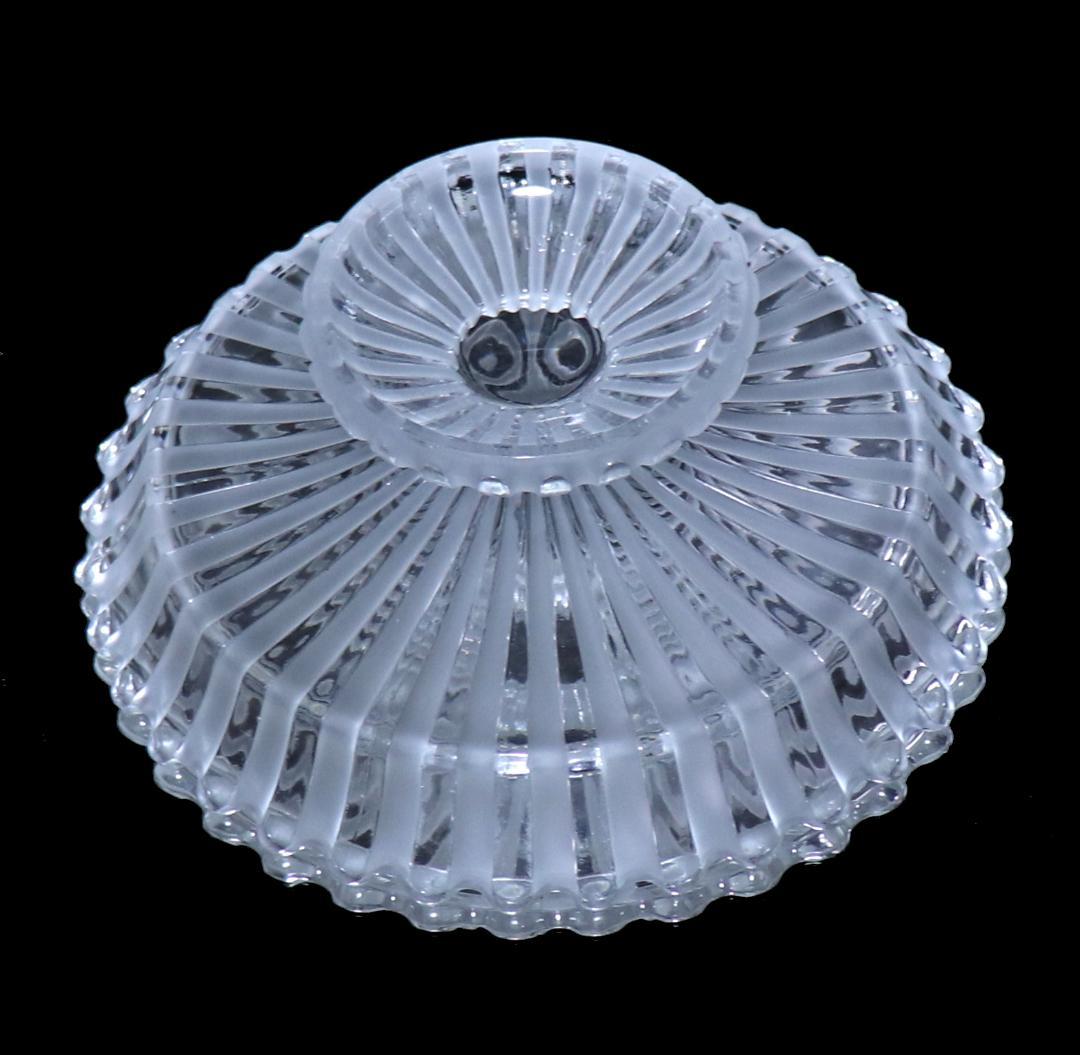 オールド・バカラ 稀少 艶消し加工 大型 コンポート コート・アルテルネ・デポリ