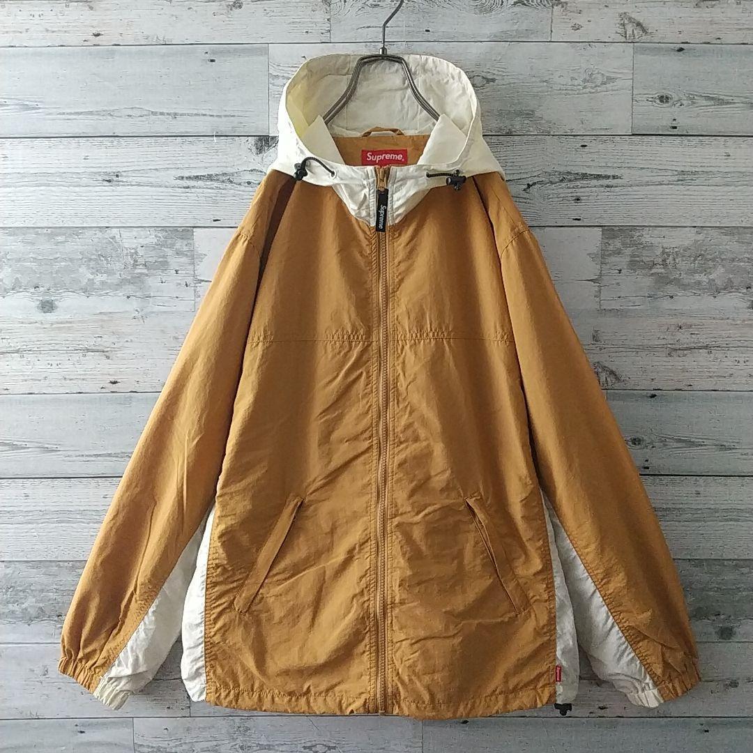 人気カラー☆シュプリーム 刺繍ロゴ ボックスロゴ フードロゴ ナイロンジャケット