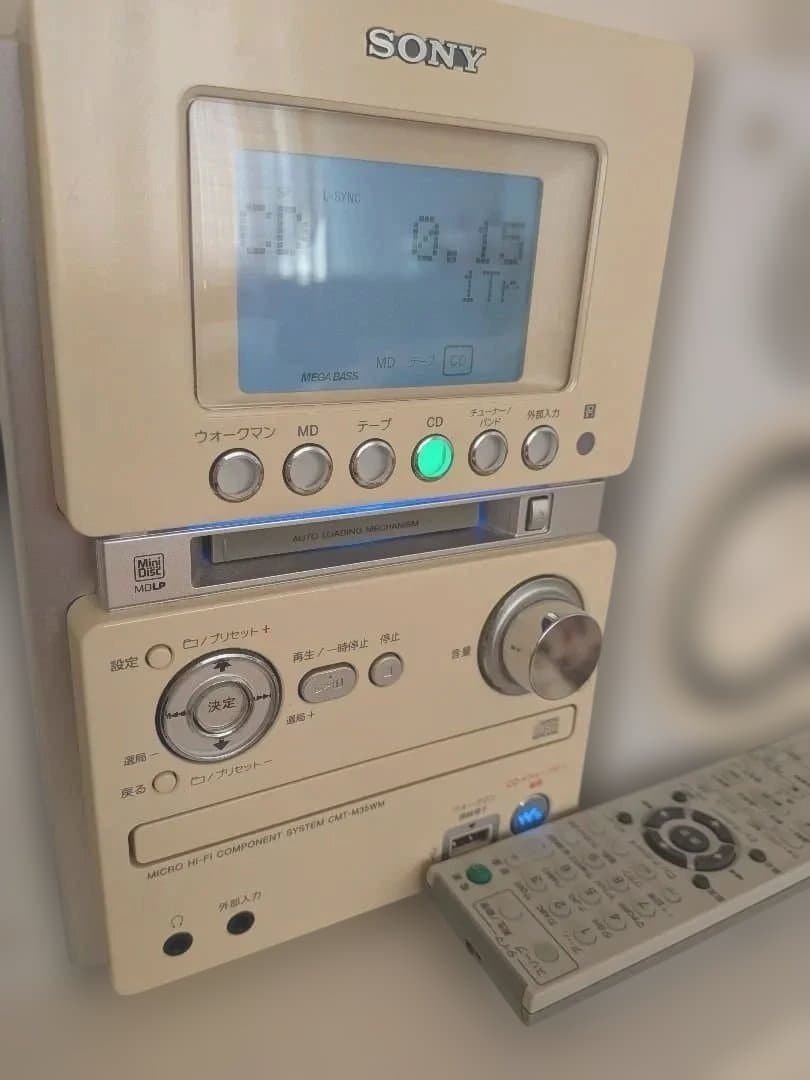 【美品】SONY ミニコンポ cmt-m35wm　白　ホワイト　ソニー　コンポ