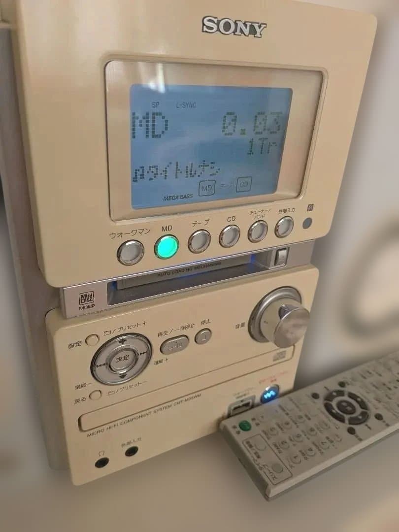 【美品】SONY ミニコンポ cmt-m35wm　白　ホワイト　ソニー　コンポ