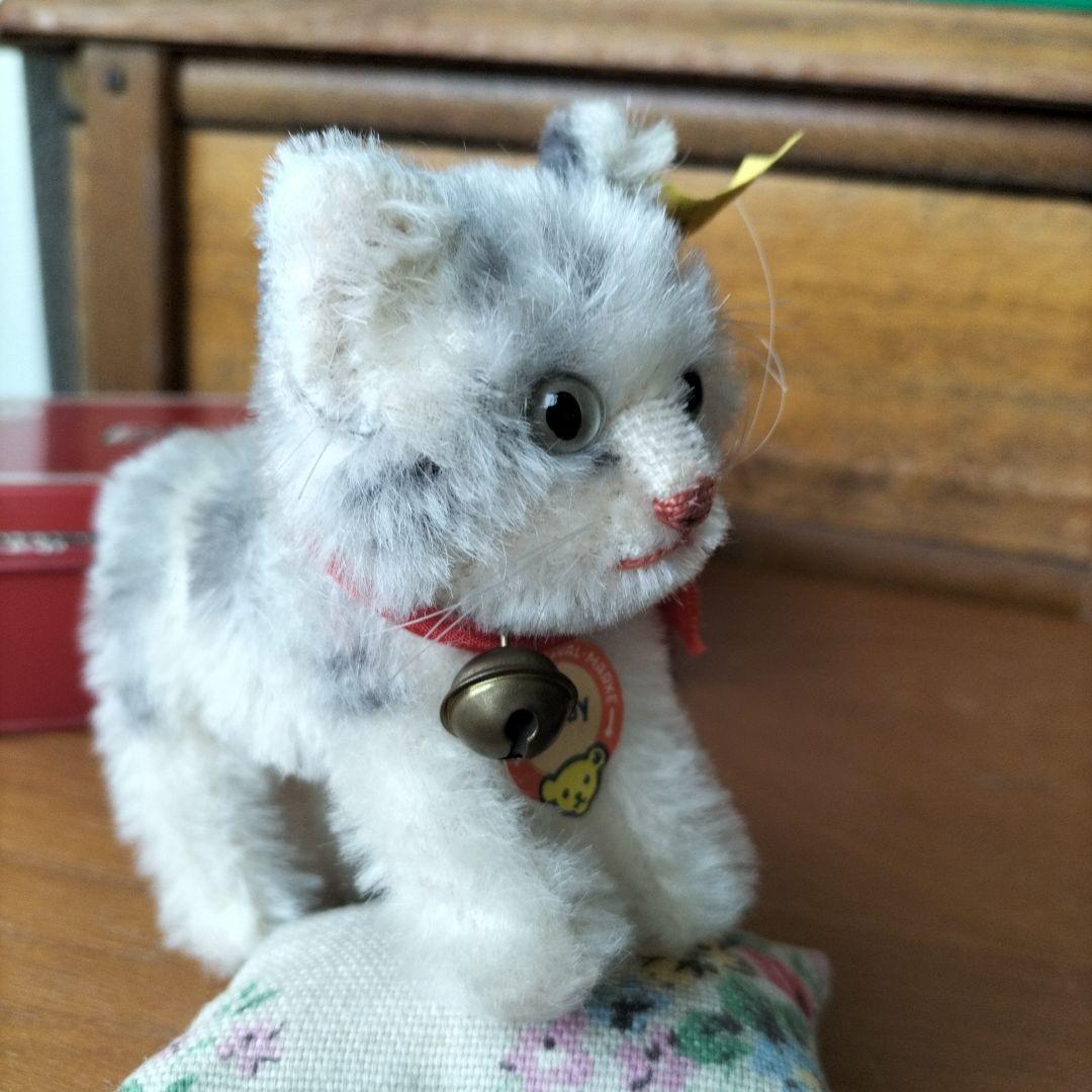 ビンテージ　シュタイフ　Tabby キャット　猫　下から２番目サイズ