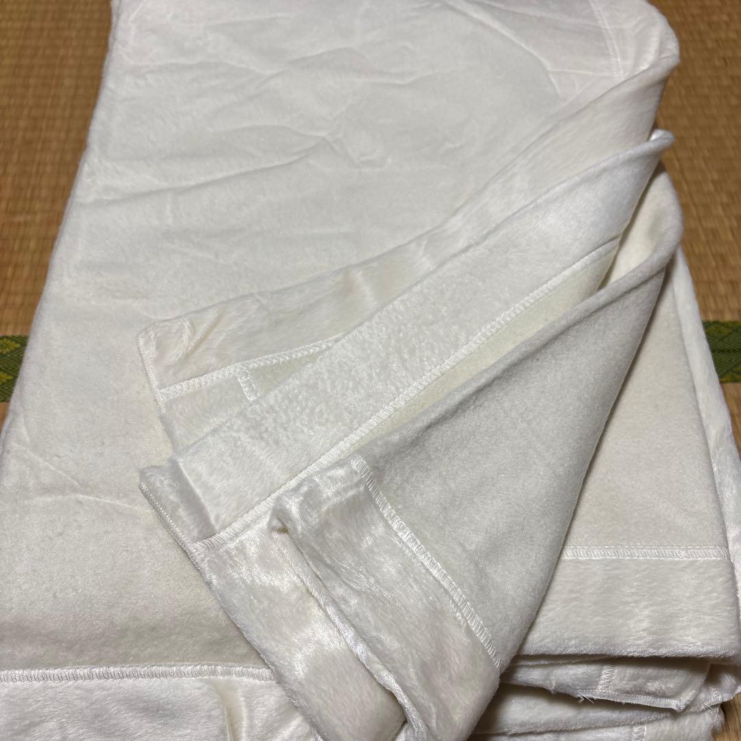 シルク100%毛布　3枚　145×205 絹毛布　SILK