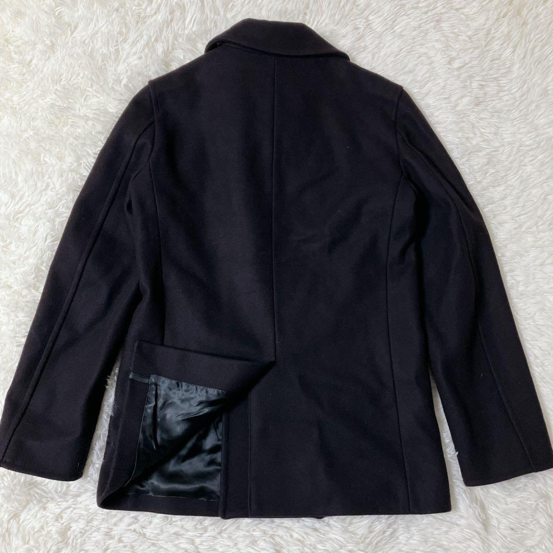 美品 現行 グローバーオール gloverall ピーコート 黒 M ウール