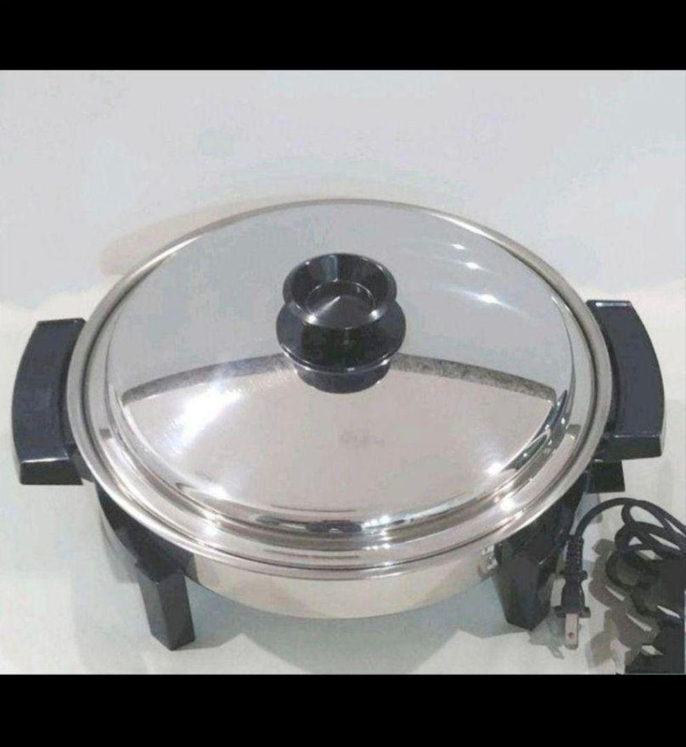  超美品 ロイヤルクイーン 6QTと大フライパン、電気フライパン@