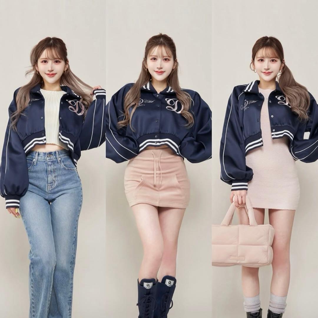 ダーリッチ　Darich Clubスカジャン　ネイビー