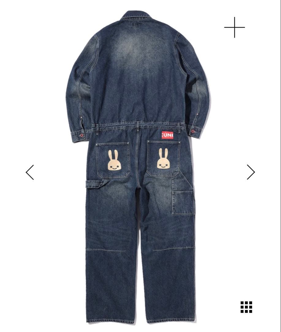 CUNE WORK つなぎ デニム 加工