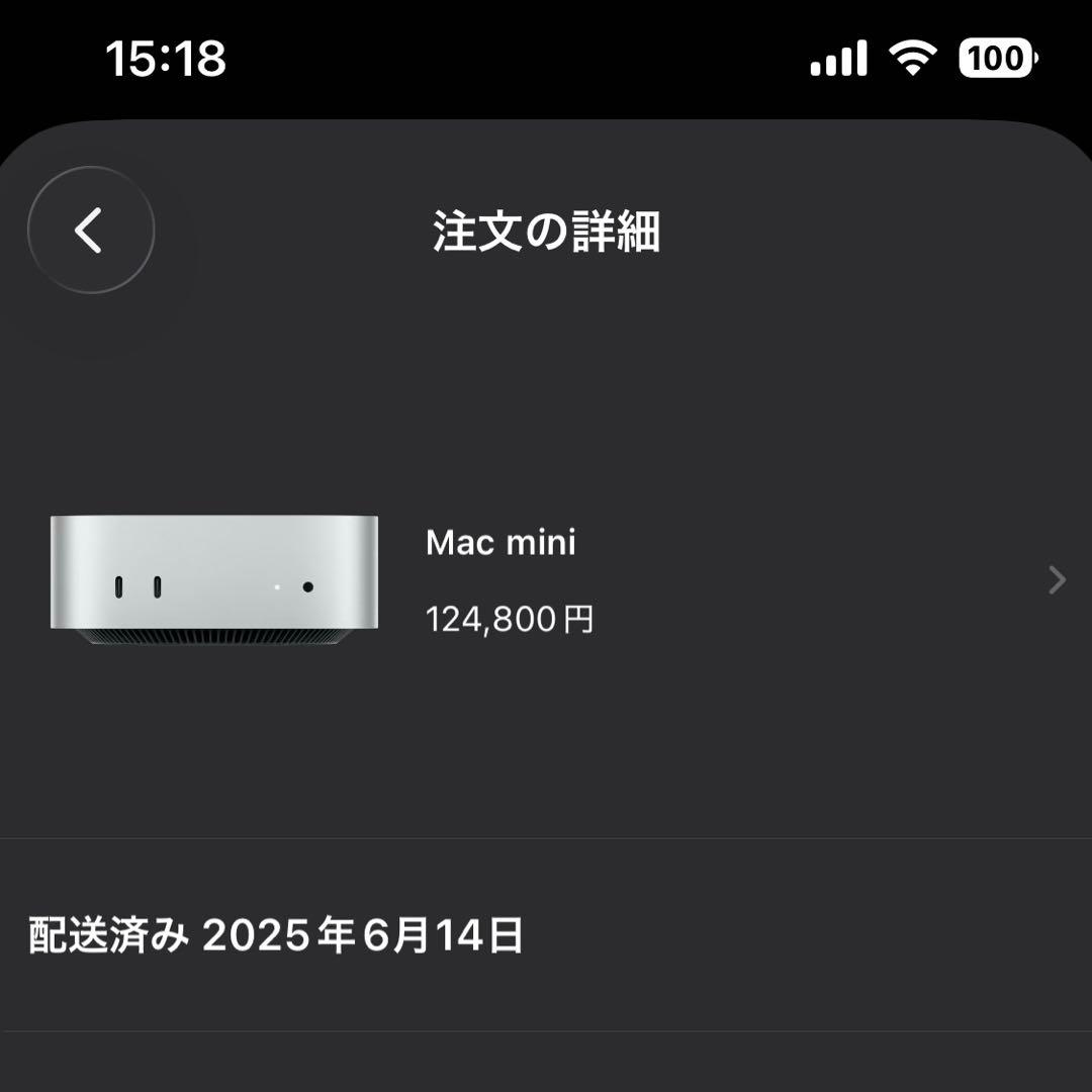 Macデスクトップ Apple Mac mini M4 24GB
