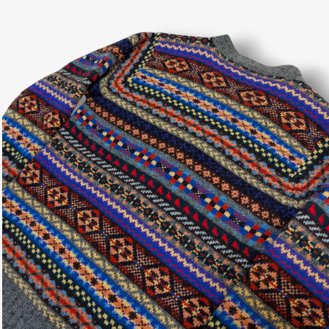 Jamieson's　ジャミーソンズ ニットカーディガン　M フェアアイル柄