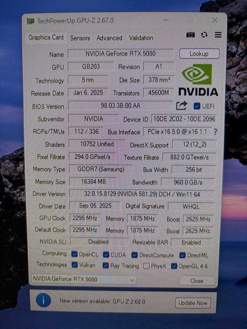 GALAKURO GAMING GEFORCE RTX 5080 グラフィックB