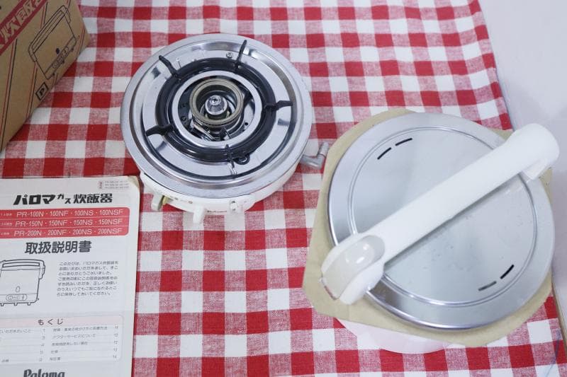 ◆パロマガス炊飯器PR-100NS-NSP◆プロパン用◆5合炊き◆フッ素樹脂加工
