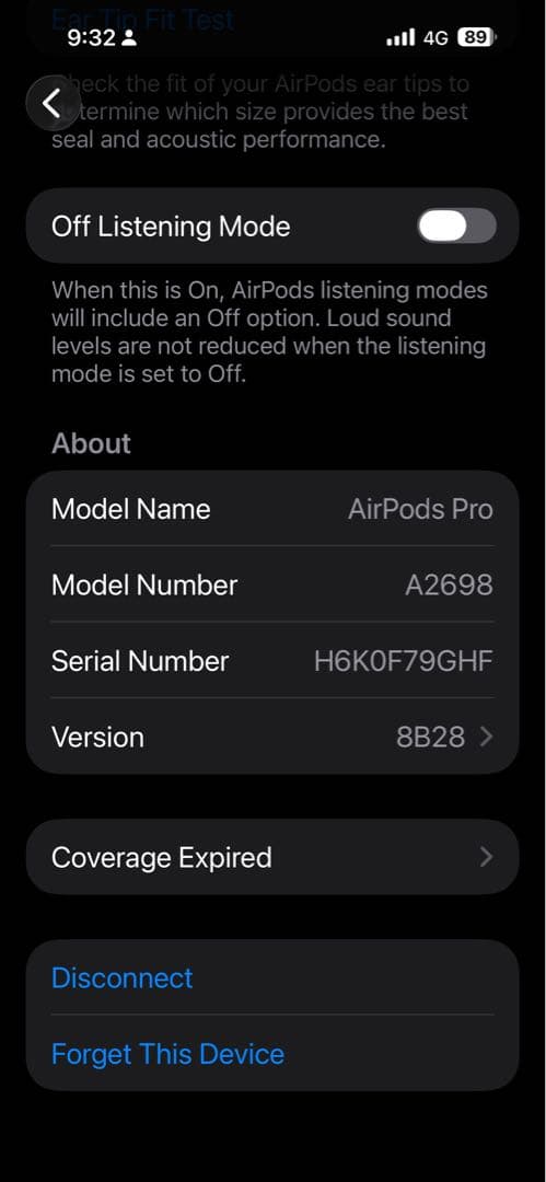 AirPodspro2本体とイヤーチップ6個、Lightning