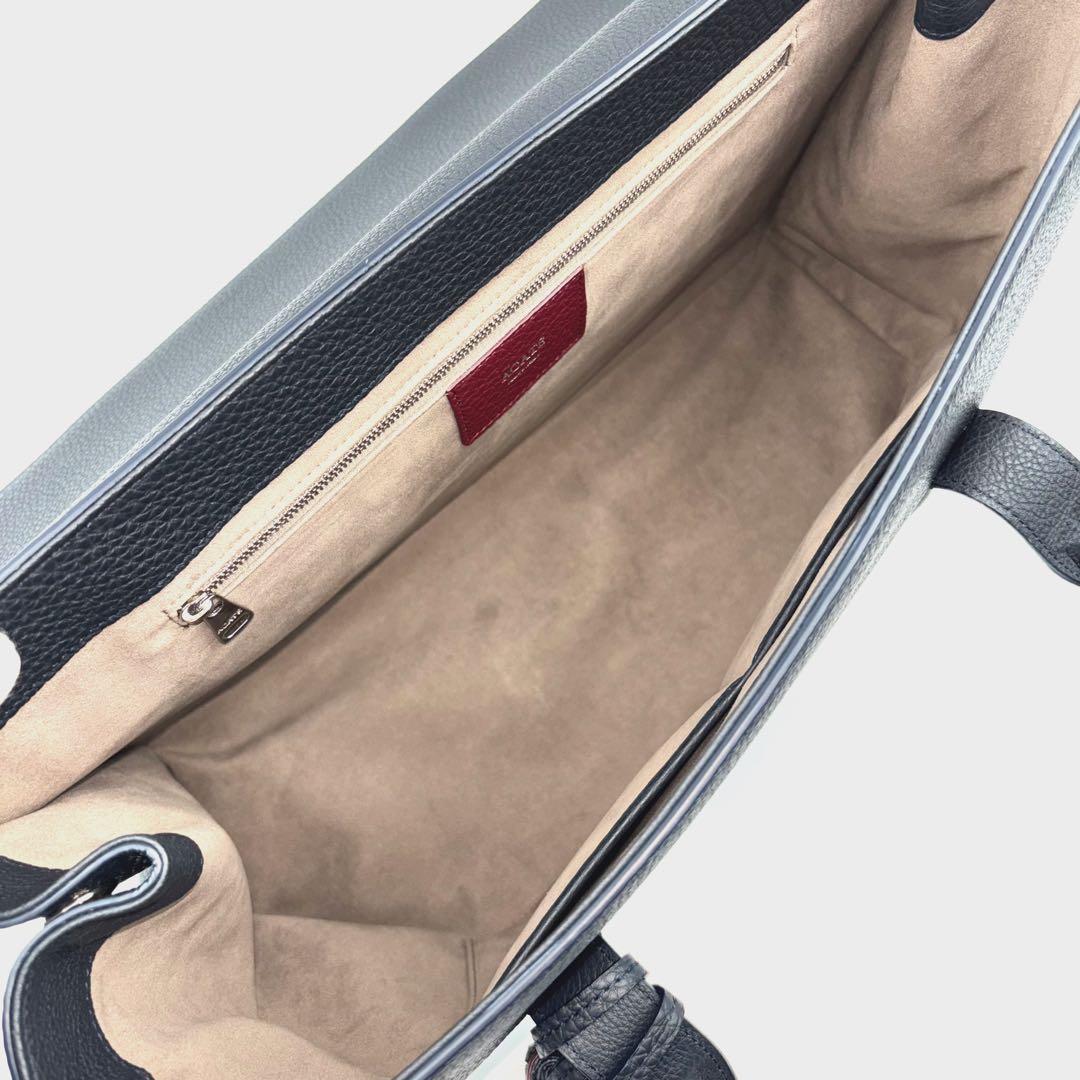 ✨未使用品✨　ACATE MESCOLARE トートバッグ　大容量　タッセル　紺