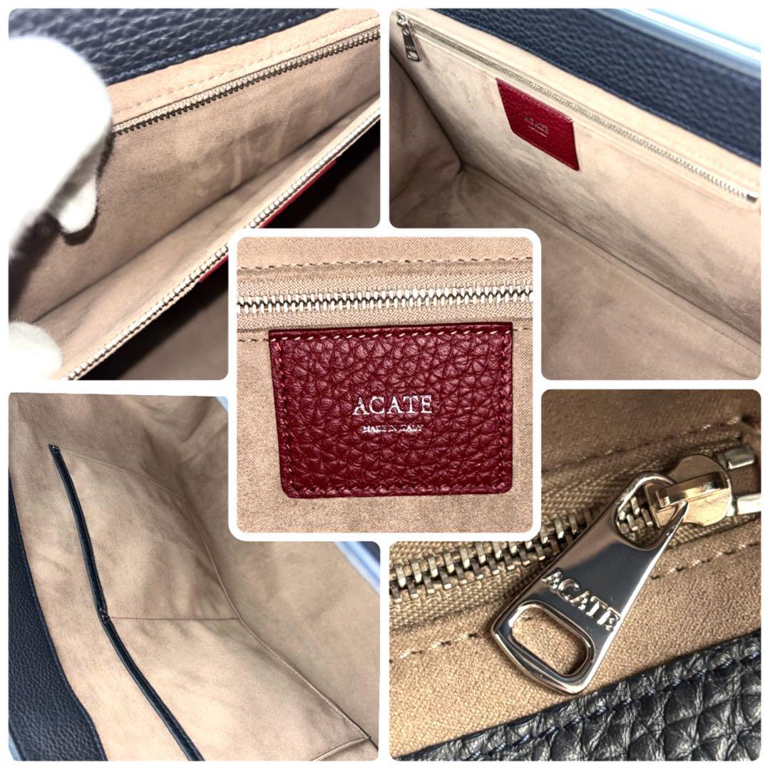 ✨未使用品✨　ACATE MESCOLARE トートバッグ　大容量　タッセル　紺